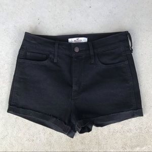 Black Denim Shorts
